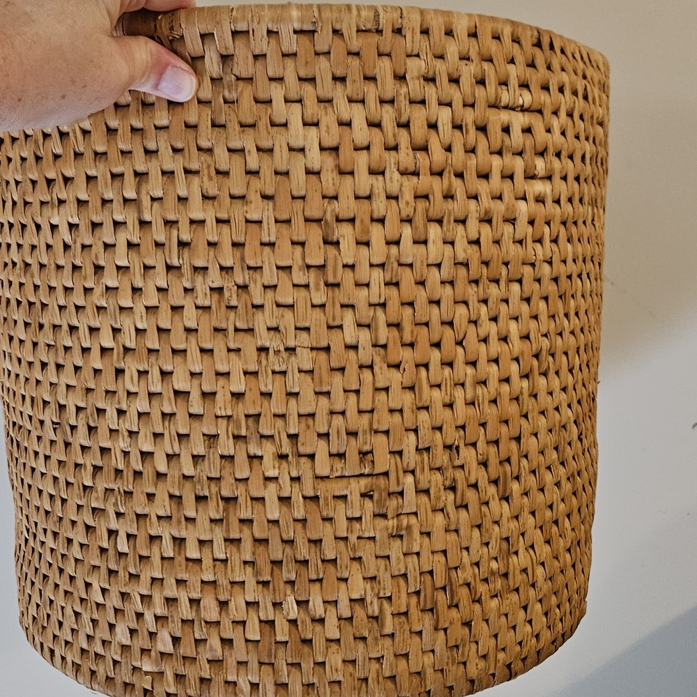 Woven Tan Basket